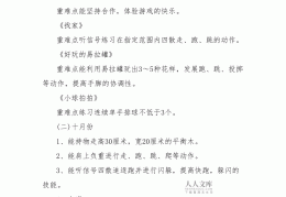 户外体育活动内容及目标中班(户外体育活动内容及目标中班教案)