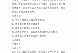 幼儿园大班体育游戏及反思教案(幼儿园大班体育游戏及反思教案大全)
