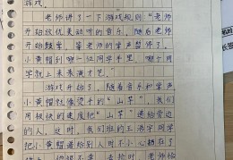四年级有趣游戏的作文(四年级有趣的游戏的作文)