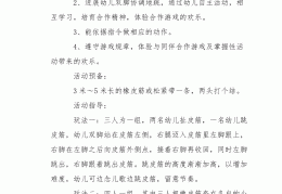 室内体育游戏100例教案及反思中班的简单介绍