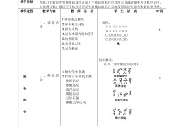 初中体育课优秀教案(初中体育课优秀教案模板)