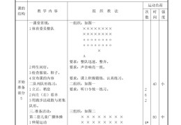 七年级体育课教案下册(七年级下学期体育课教案)