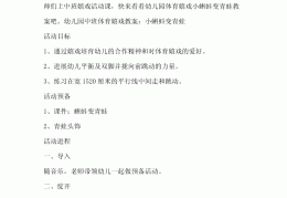 设计幼儿体育游戏教案反思(设计幼儿体育游戏教案反思总结)