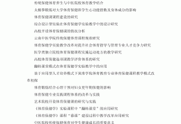 大学体育游戏100例论文题目有哪些(大学体育游戏100例论文题目有哪些呢)
