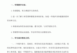 二年级体育教案(二年级体育教案电子版)