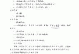 中班体育活动教案目标及反思(中班体育活动教案目标及反思总结)