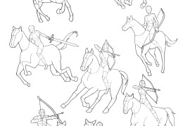 漫画射箭图片简笔画大全可爱(漫画射箭图片简笔画大全可爱版)
