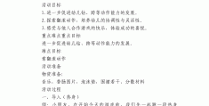 大班体育游戏公开课教案优质课(大班体育游戏公开课教案优质课反思)