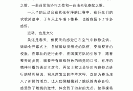 体育游戏的理解和感悟心得(体育游戏的理解和感悟心得体会)