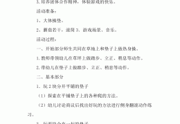 大班体育活动教案纸球(大班体育活动教案纸球游戏反思)